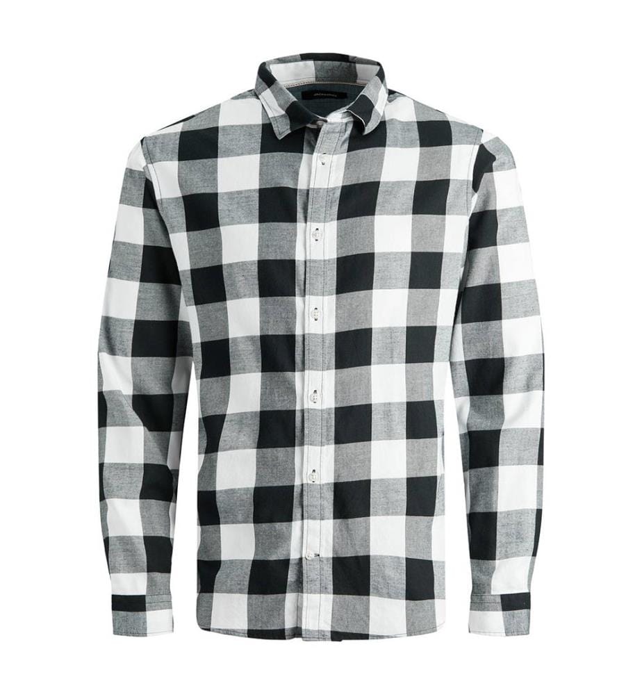 Chemise Gingham Twill Slim Fit - Blanc et Noir