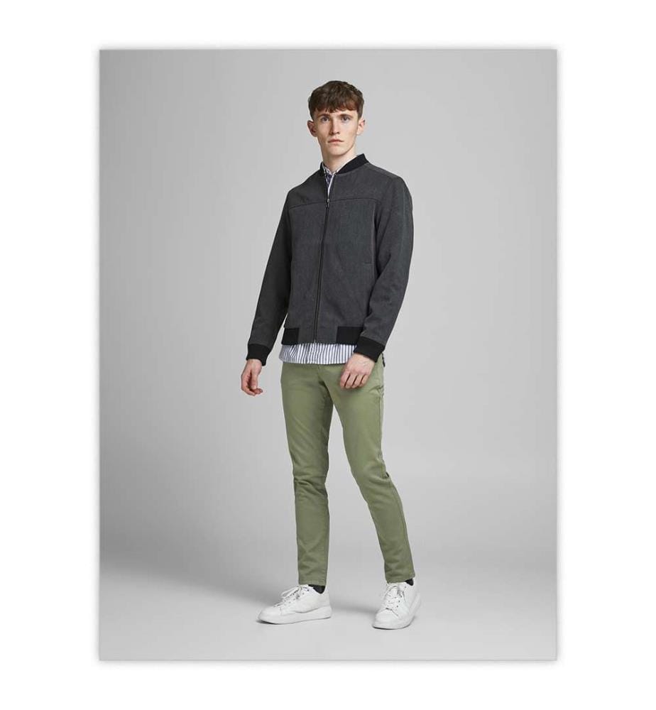 Pantalon Chino - Vert Lichen Profond