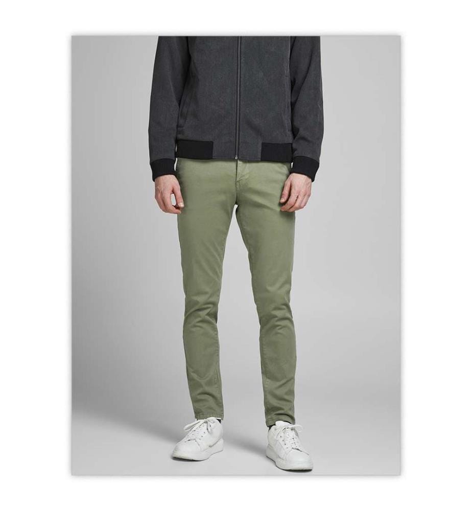 Pantalon Chino - Vert Lichen Profond