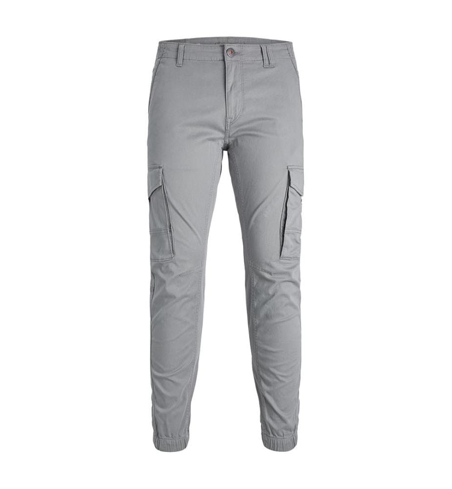 Pantalon cargo à coupe fuselée - Gris