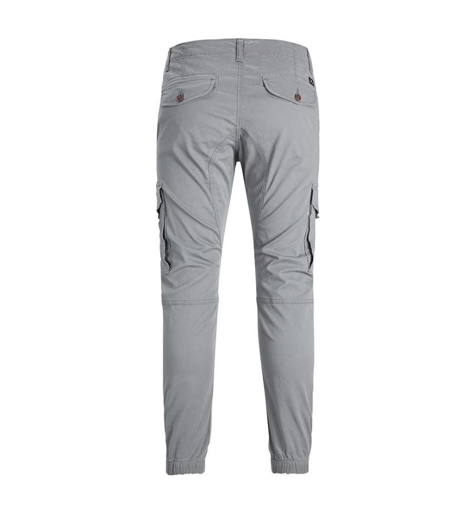 Pantalon cargo à coupe fuselée - Gris