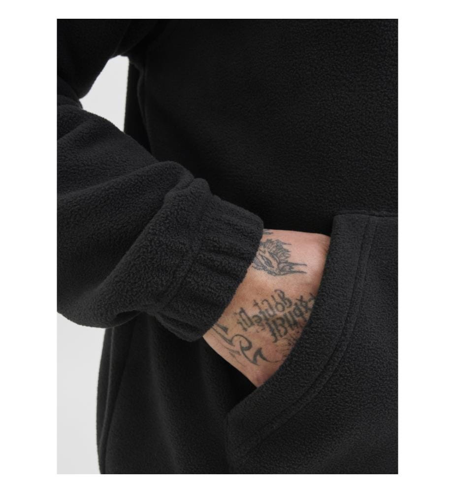 Sweatshirt in Relaxed Fit - Schwarz