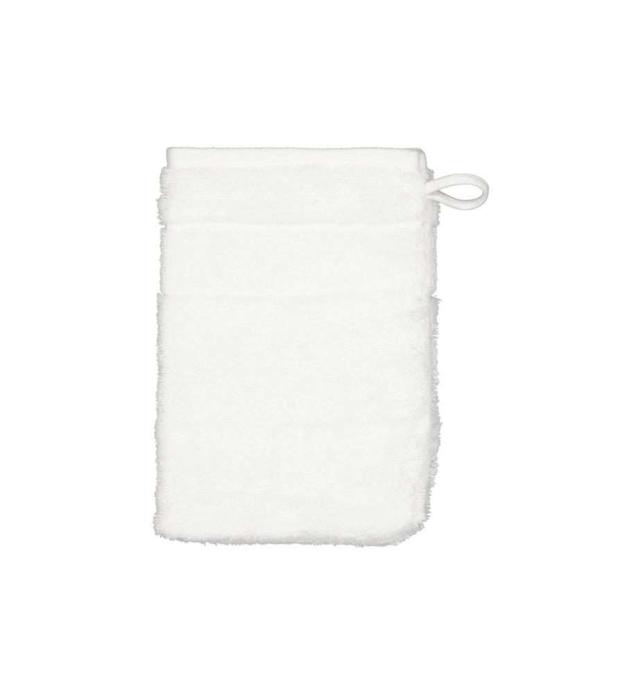 Cawö Waschhandschuh Noblesse 16 x 22 cm, Weiss