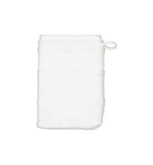 Cawö Waschhandschuh Noblesse 16 x 22 cm, Weiss