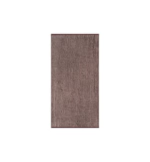 Cawö Serviette de toilette Two-Tone Stripe 50 x 100 cm, Bordeaux