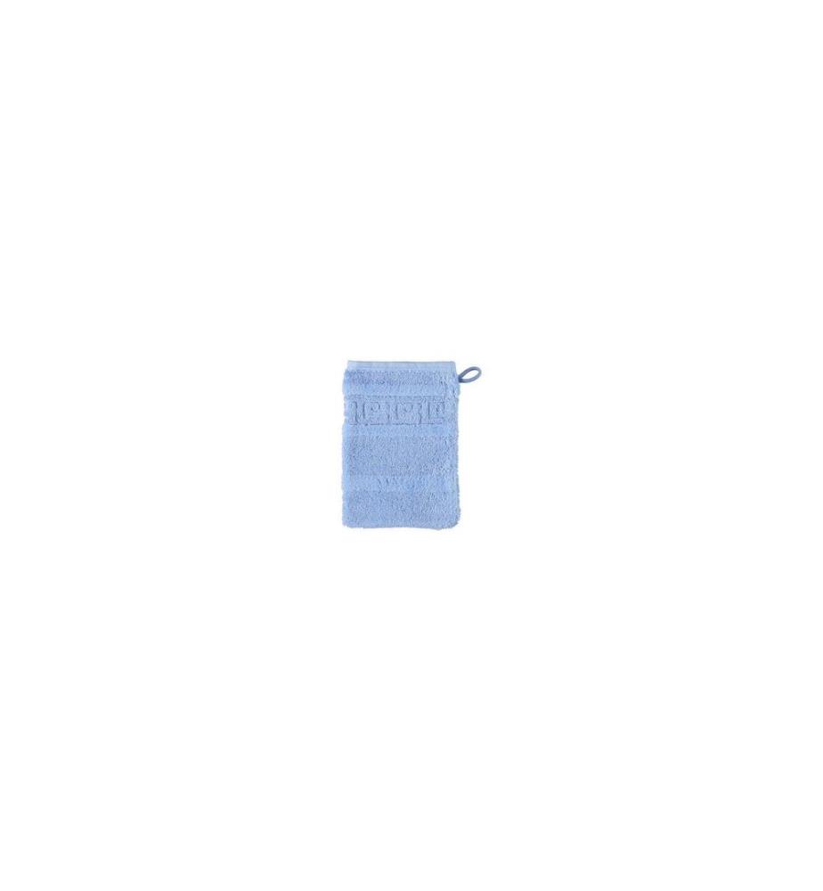 Cawö Waschhandschuh Noblesse 16 x 22 cm, Blau