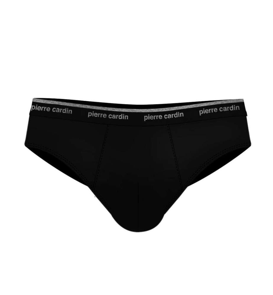 Claudio Baumwoll-Slips im 3er-Pack - Schwarz