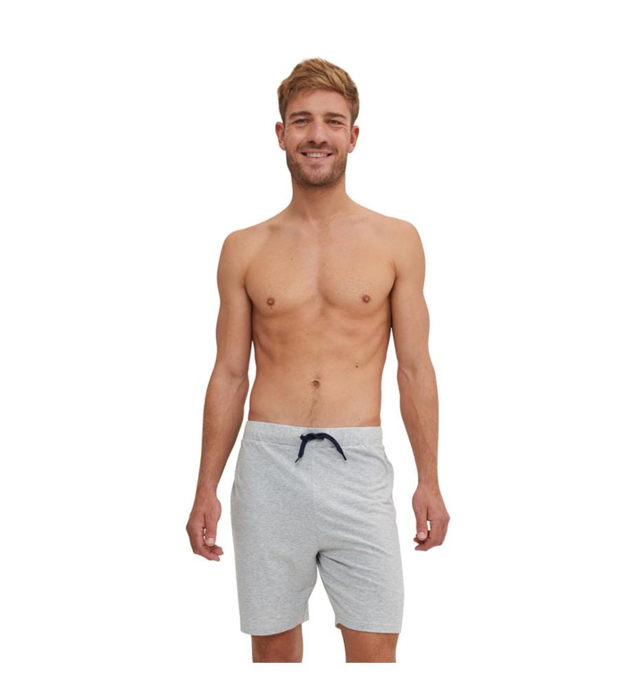 Pyjama Tshirt Set - Blau & Grau