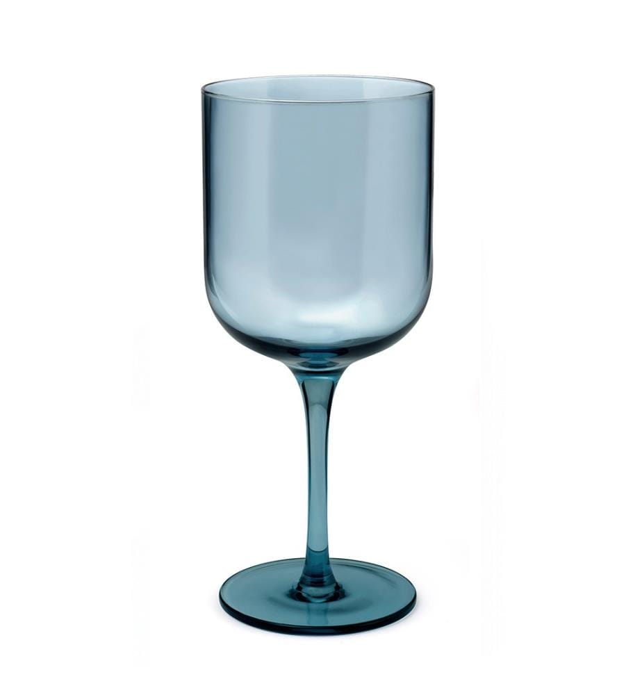 Lot de 4 verres à pied - 35 cl - Bleu