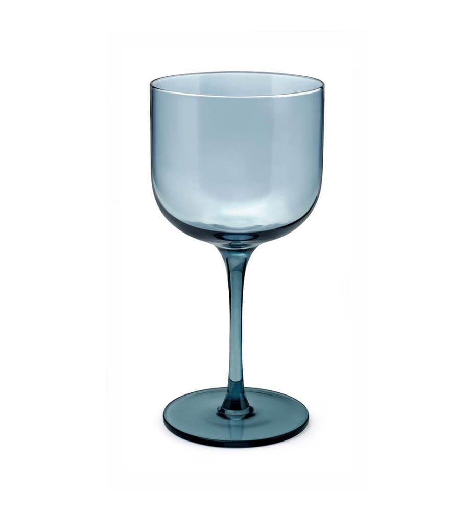 Lot de 4 verres à pied - 26 cl - Bleu