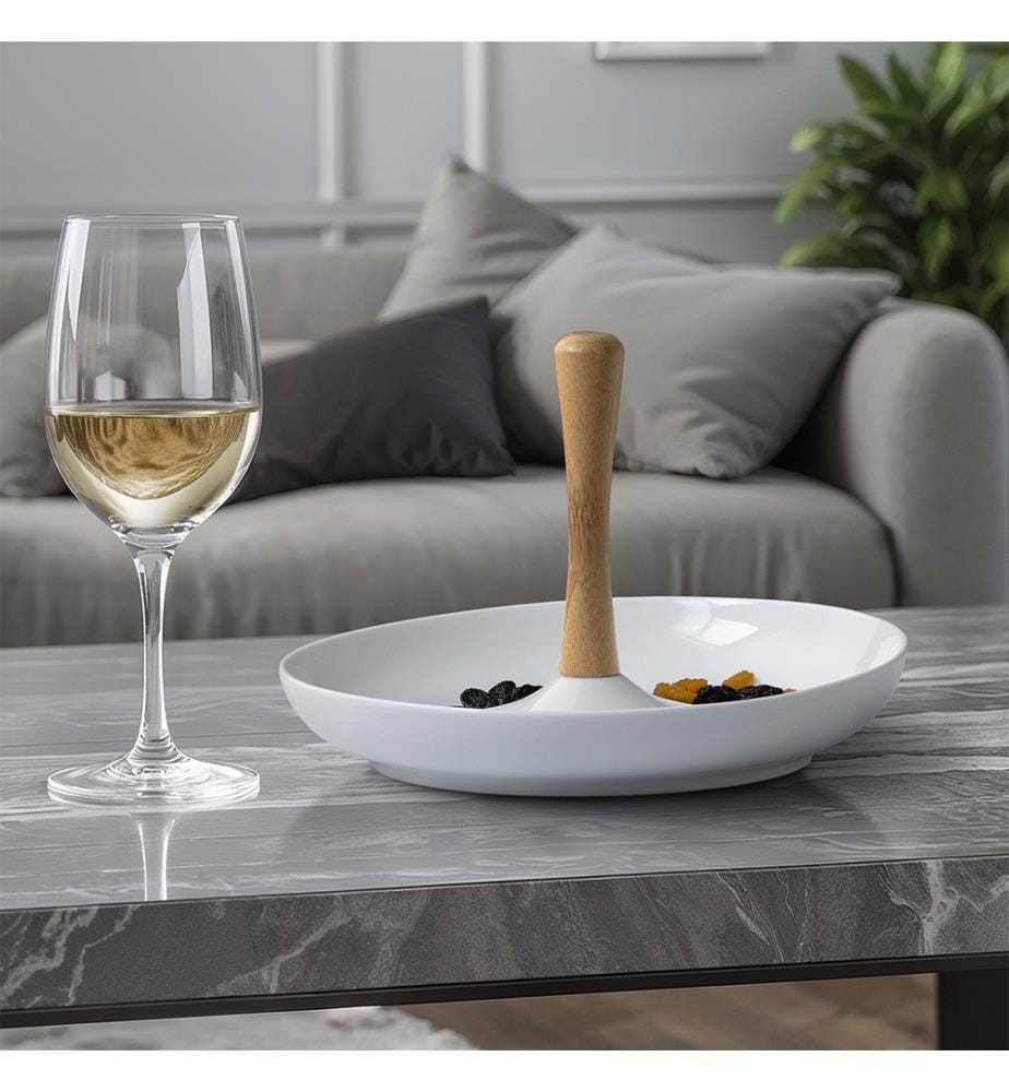 Keramik Aperitif Servierer Rund