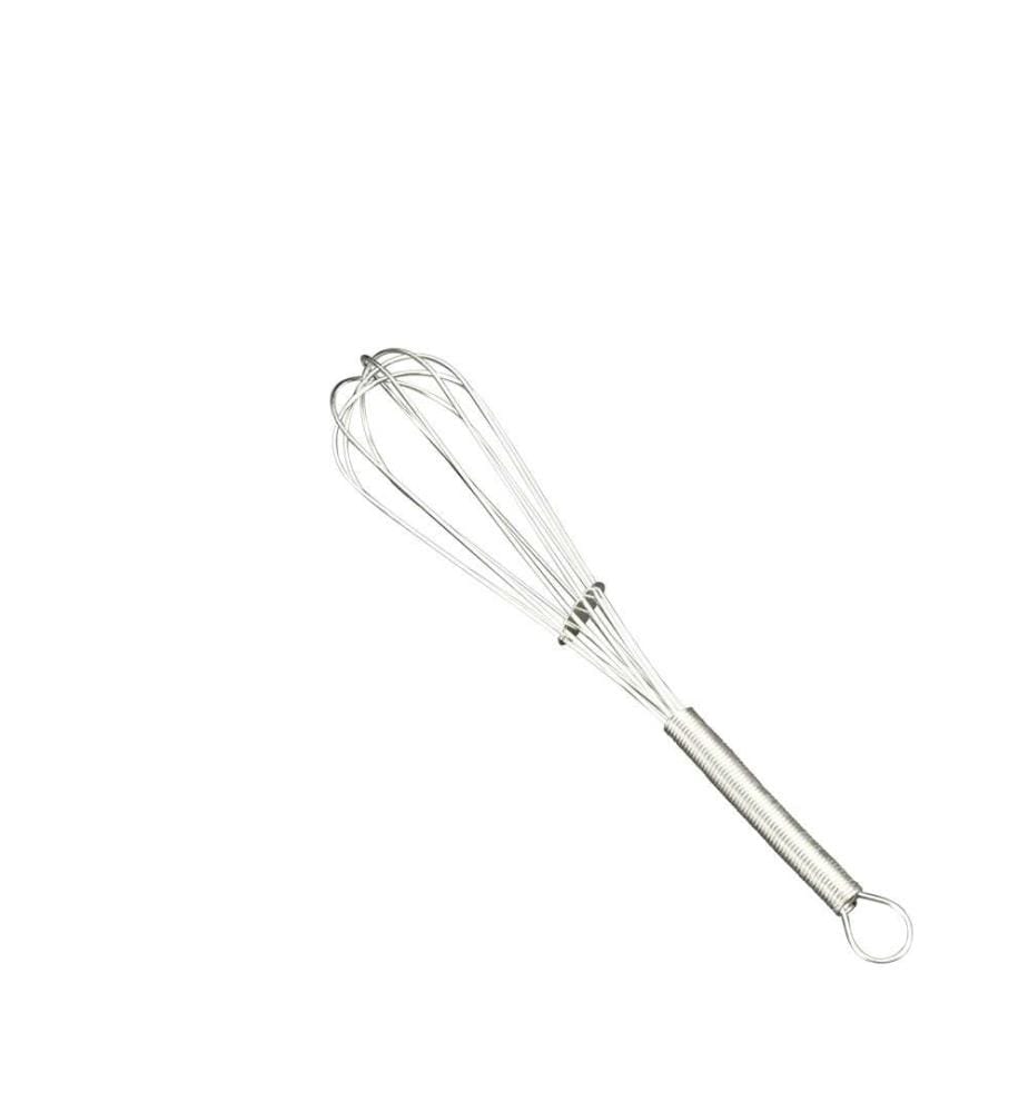 Fouet en acier inoxydable, manche en fil, 25cm