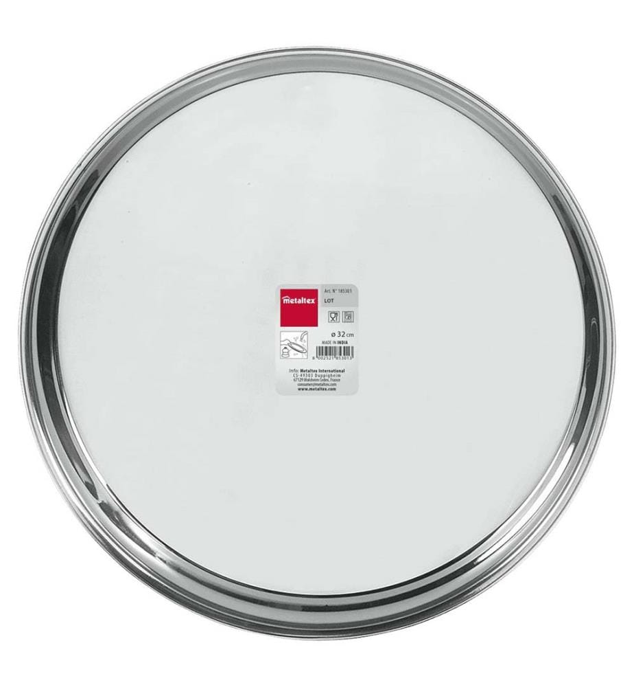 Plateau rond Inox 32cm