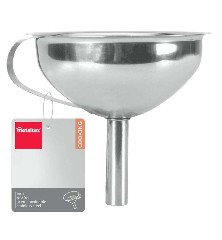 Trichter mit Sieb 13cm, Edelstahl