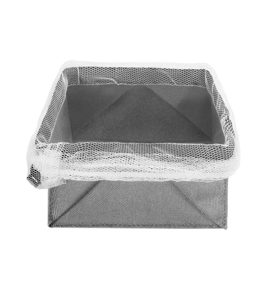 Aufbewahrungskorb 13 x 13 cm - Grau
