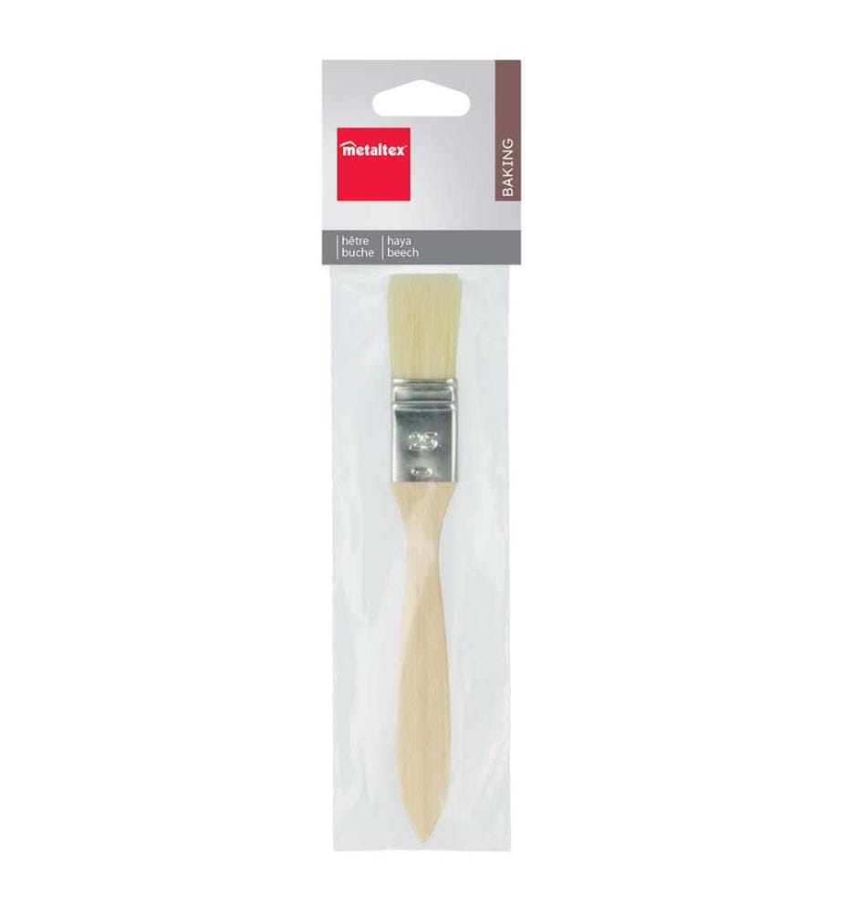 2er-Set Backpinsel FSC, Pinselbreite 2,5cm, 50% Naturhaarborsten, aus FSC-zertifiziertem Buchenholz