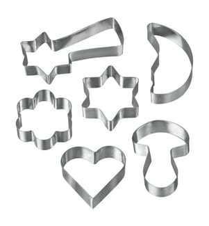 6er-Set Ausstechformen - Silber