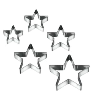 Set von 5 Ausstechformen Sterne
