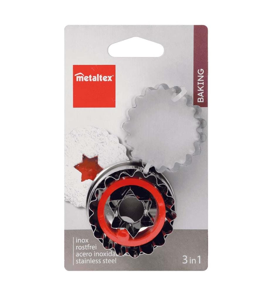 Linzer Ausstecher, Edelstahl, Stern