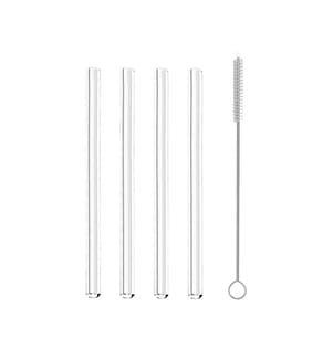 4er-Set Trinkhalme Glas, 15cm