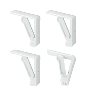 Set mit 4 Tischklemmen - Kunststoff/ Edelstahl - verstellbar bis 45mm