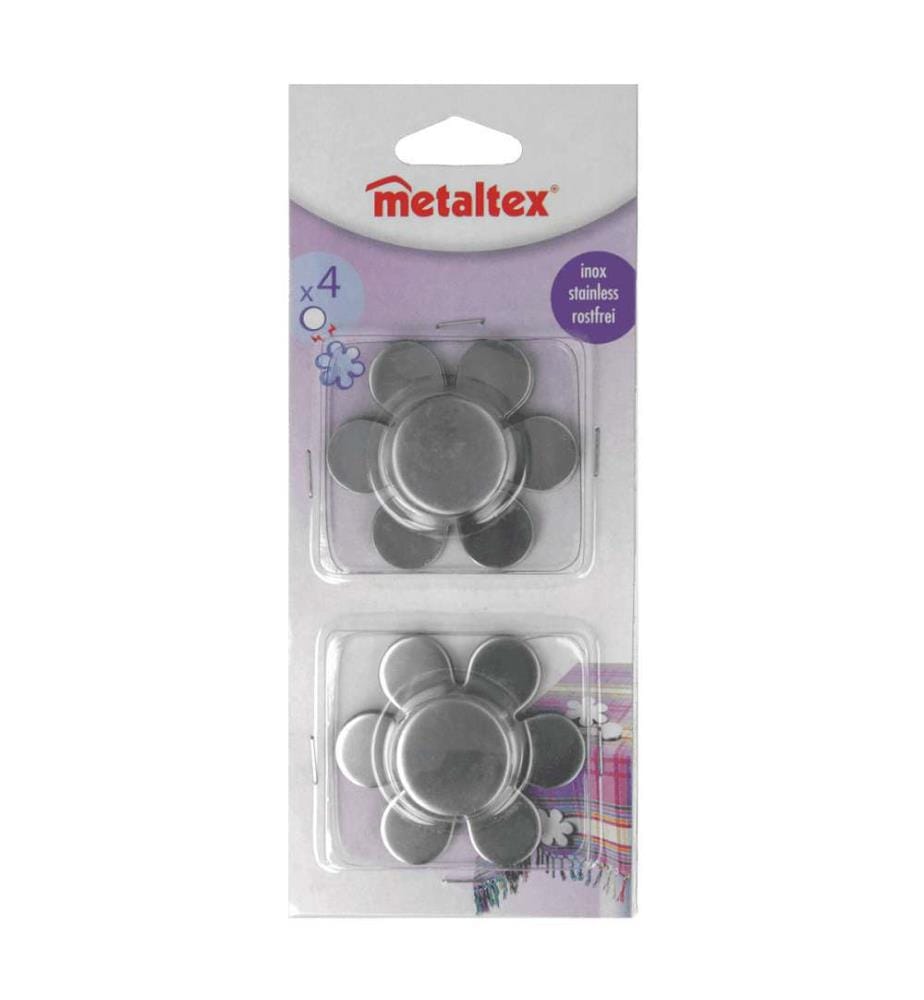 Set mit 4 Tischdeckenmagneten aus Edelstahl