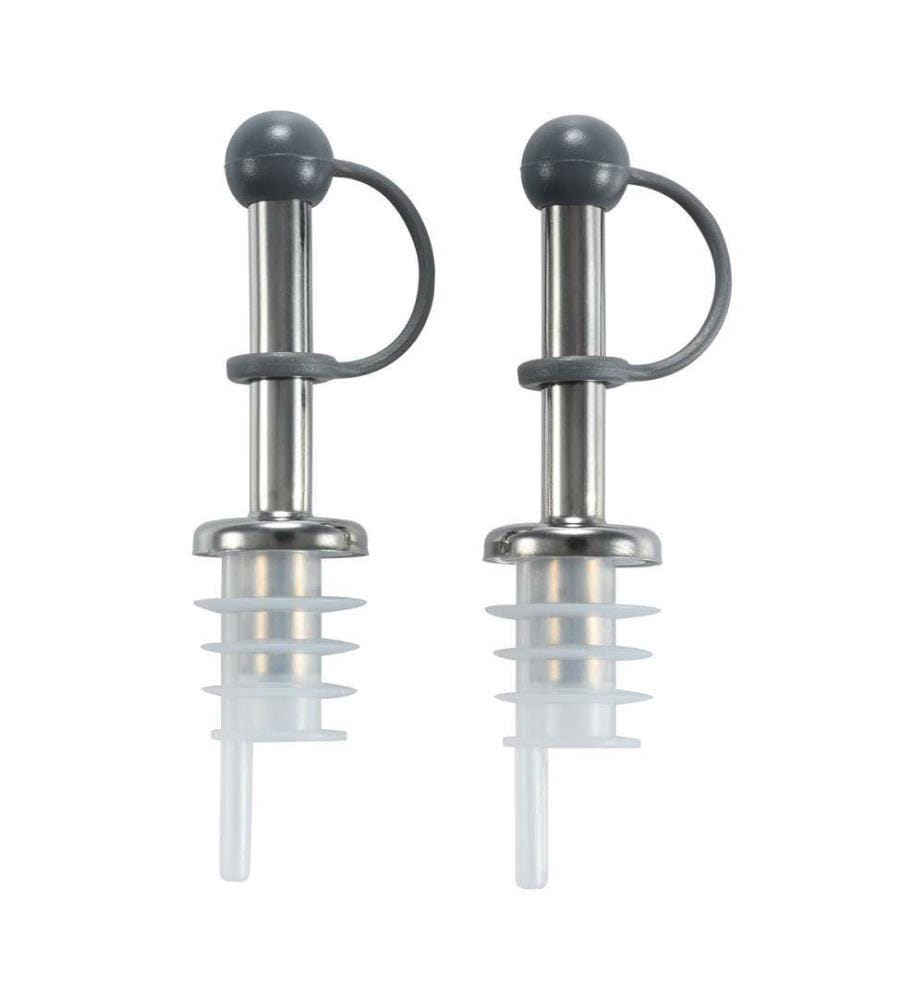 Set mit 2 Ausgiessern aus Edelstahl/Kunststoff
