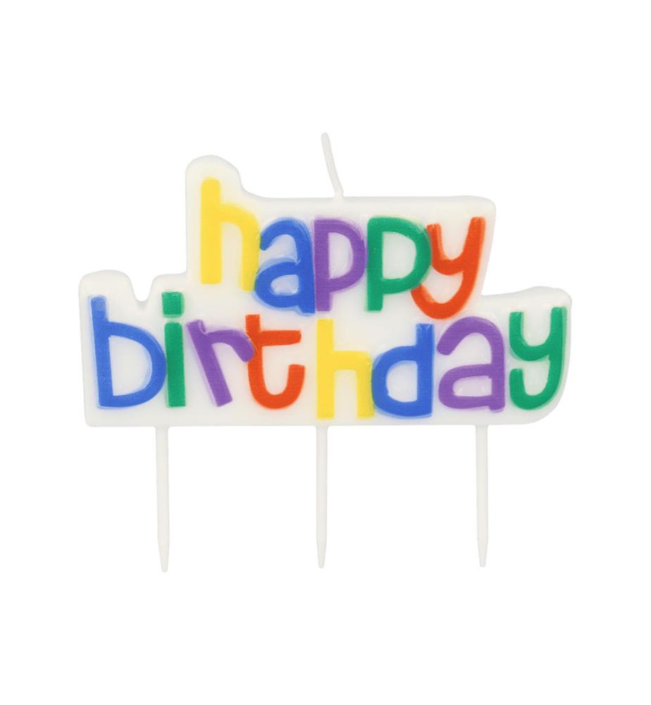 Bougie d'anniversaire Happy Birthday