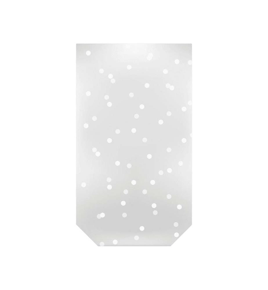 Lot 10 Beutel für Süssigkeiten 12x20h cm "Dots".