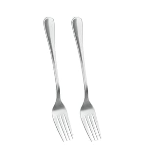 2er-Set Gabeln aus Edelstahl - Silber
