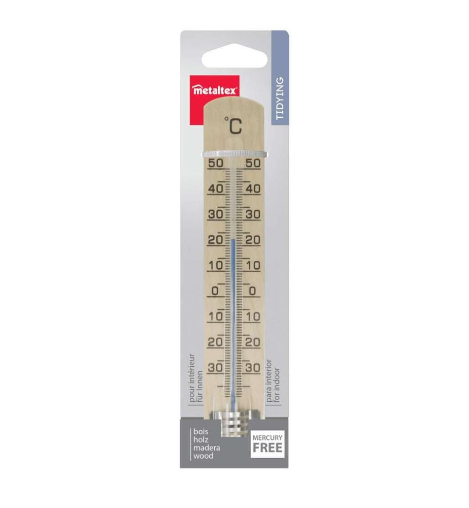 Innen-Aussenthermometer Holz