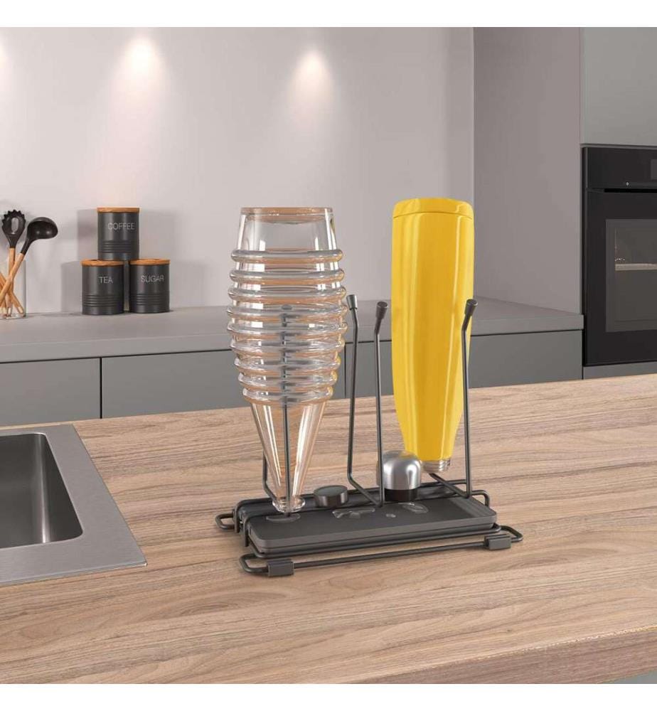 "Bottle up - Lava" Abtropfgestell für 6 Flaschen/Tassen/Gläser