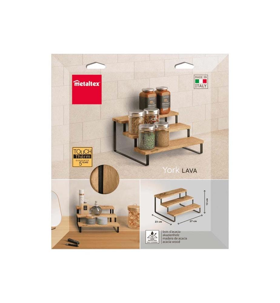 Multifunktionales Regal mit 3 Ebenen - York Lava