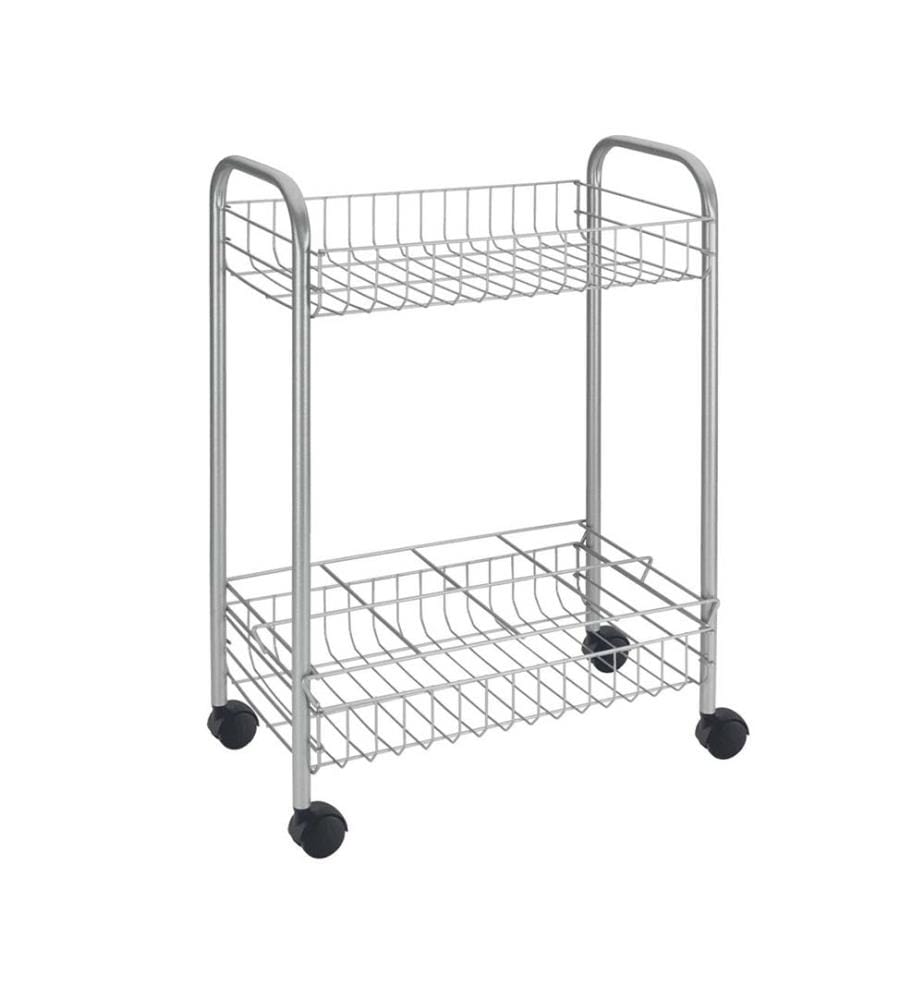 2 tier basket with wheels - Milano