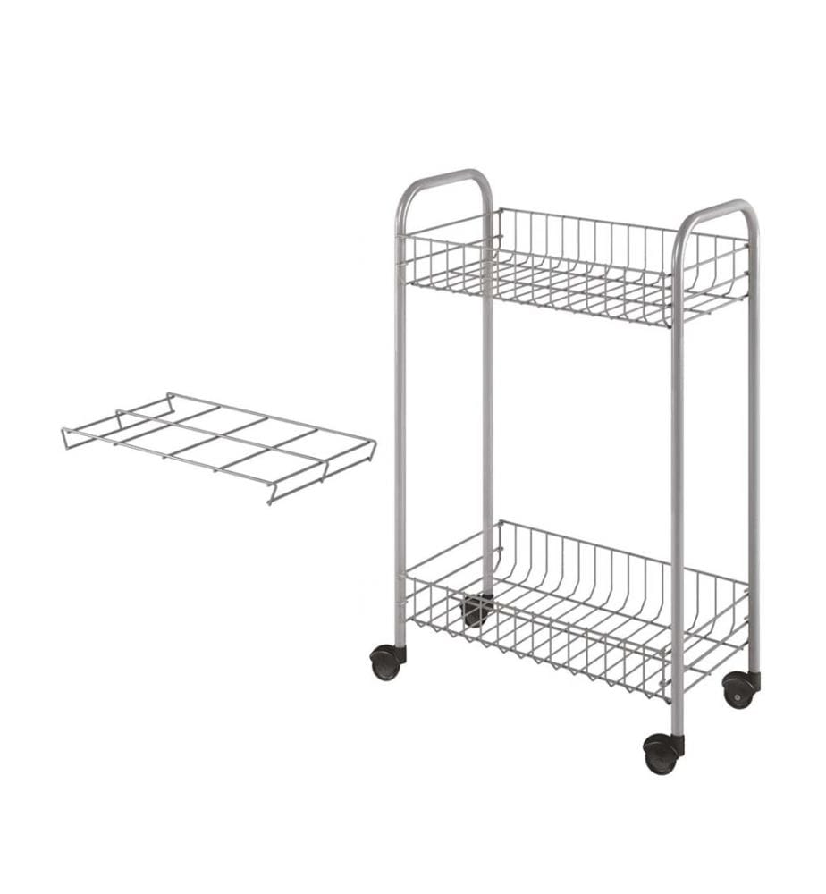 2 tier basket with wheels - Milano