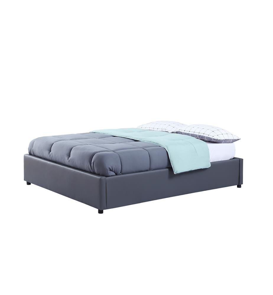 Lit Coffre avec Sommier Otto 140x190cm - Gris