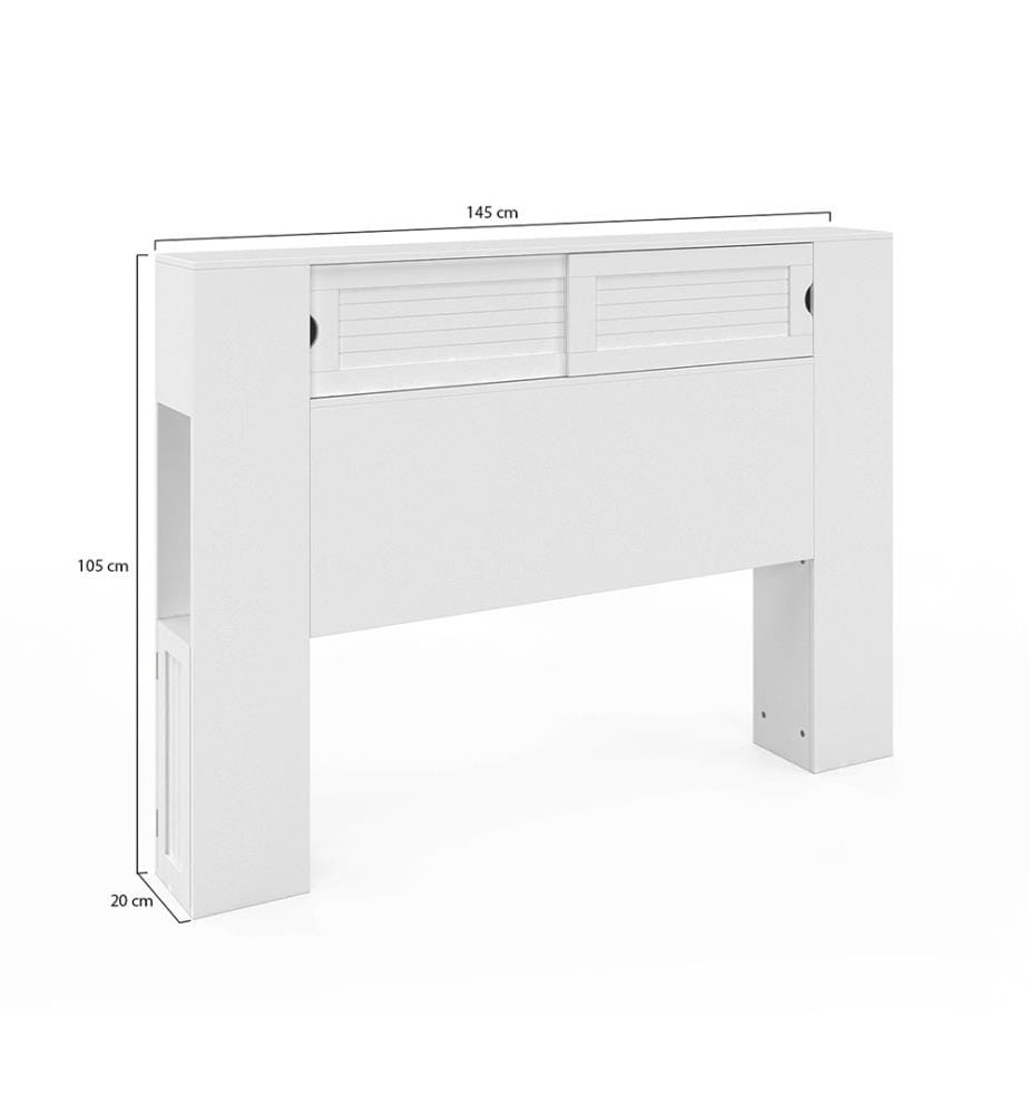 Testata Orem 140 cm - Bianco
