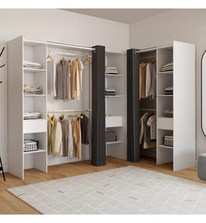 Dressing Justine d'angle 230cm blanc
