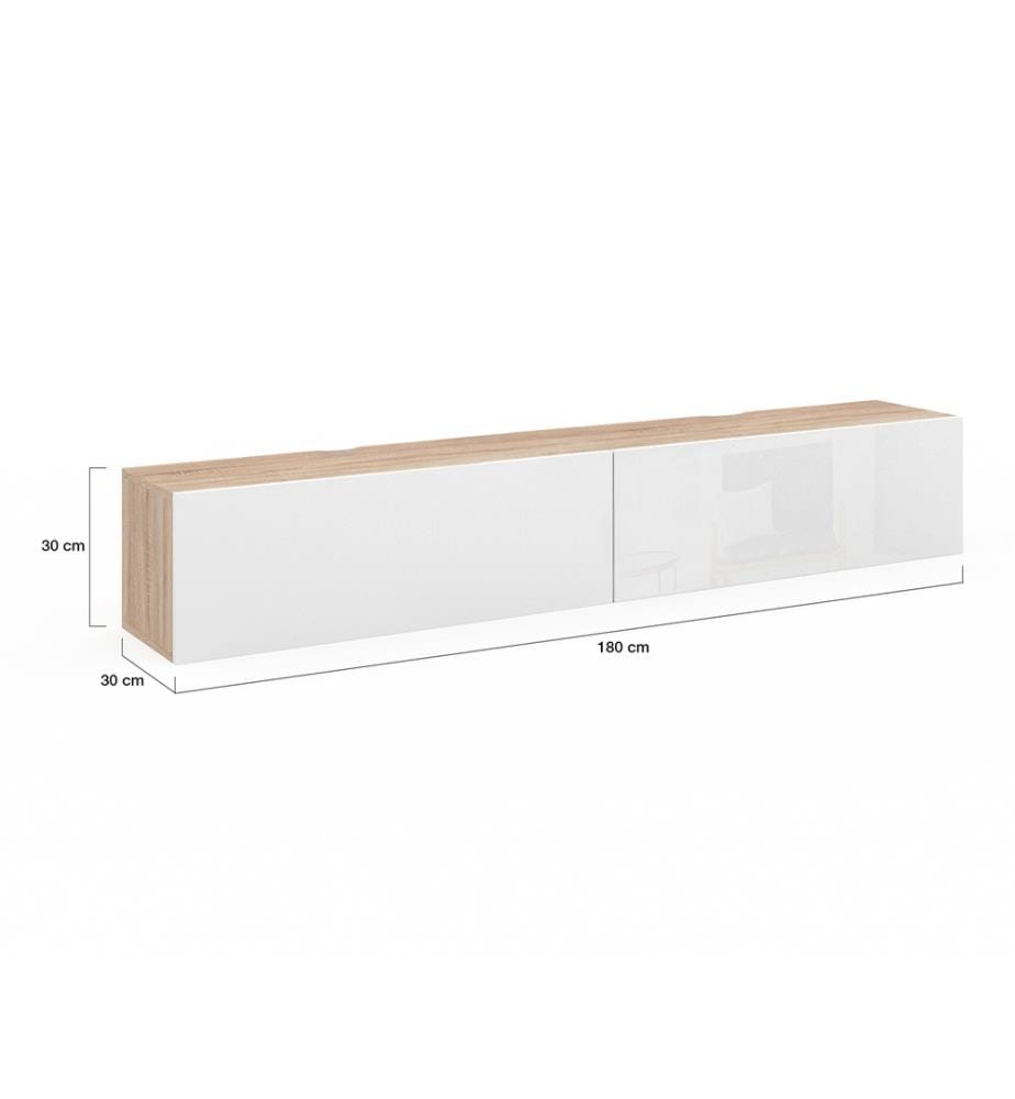 Michigan TV Stand 180 x 30 x 30 cm - White