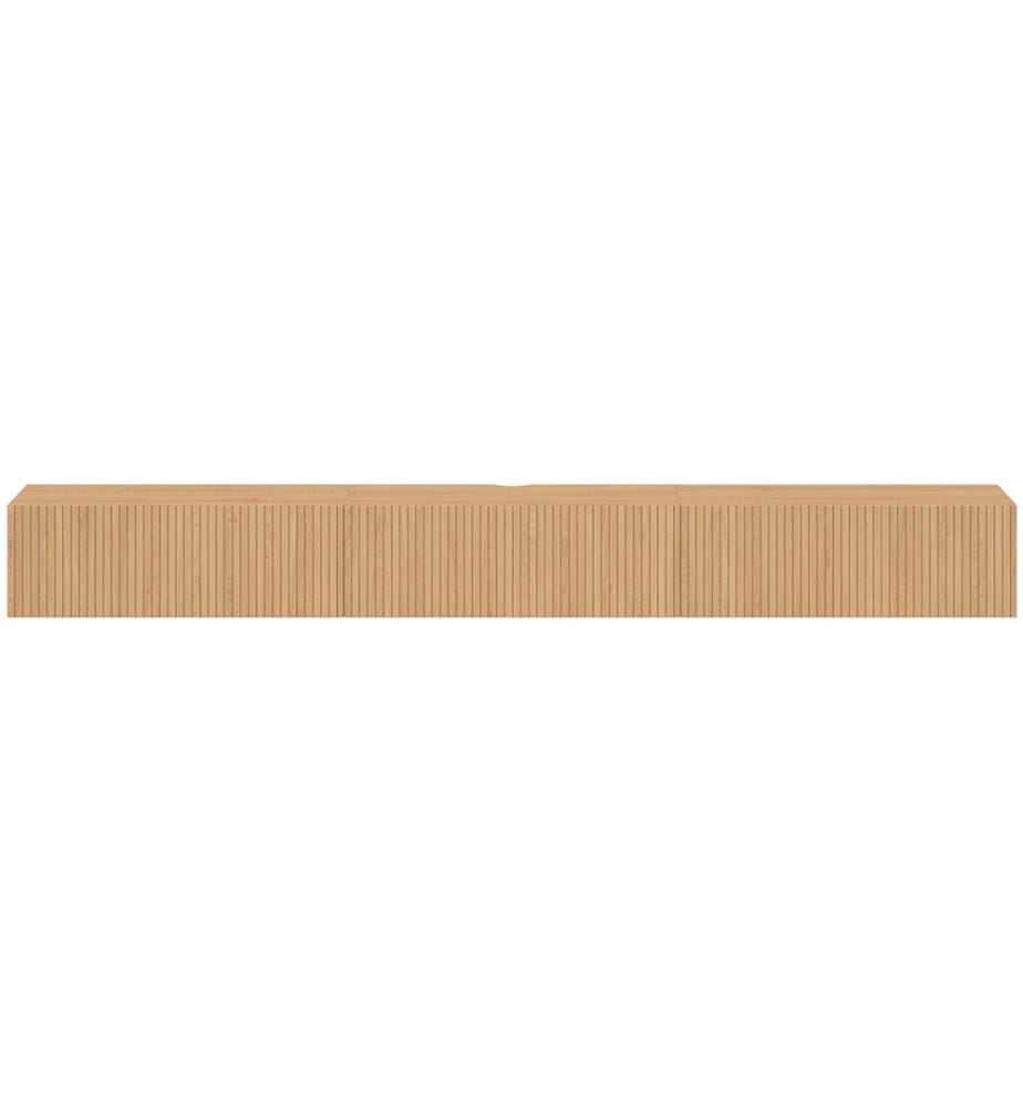 Meuble TV suspendu Albane 270cm - Bois
