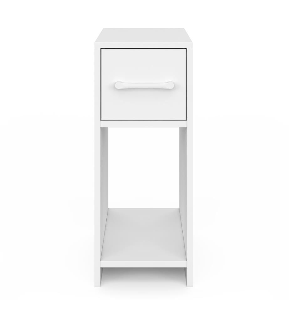 Set di 2 comodini a 1 cassetto Uma - Bianco
