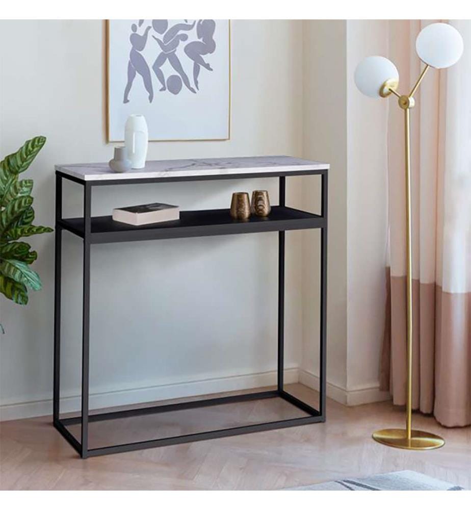 Console Glam 80 x 30 x 80 cm - Noir