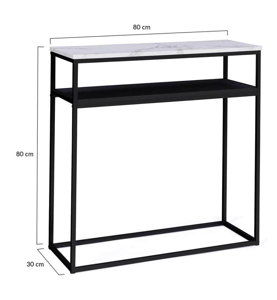 Console Glam 80 x 30 x 80 cm - Noir