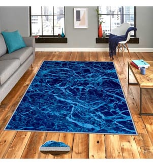 Teppich 40 × 60 cm – Blau