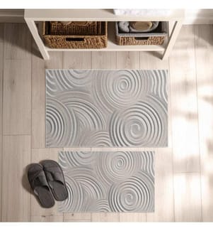 2er-Set Badematten – Grau