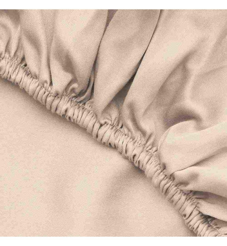 Satin-Spannbetttuch in Super-King-Grösse – Beige