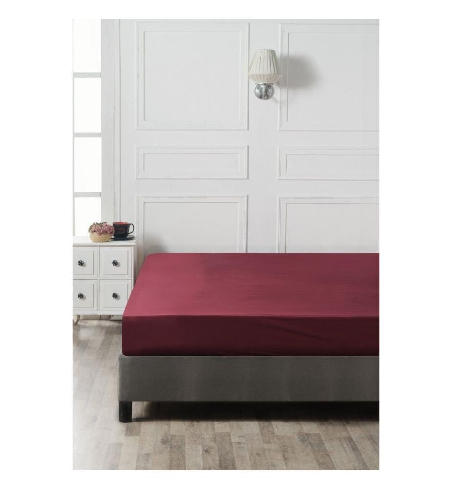 Spannbettlaken Ranforce King 160 x 200 cm - Braun