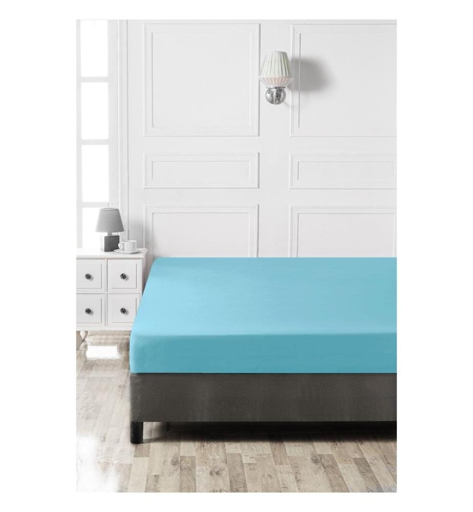 Ranforce Double XL Fitted Sheet - Turquoise