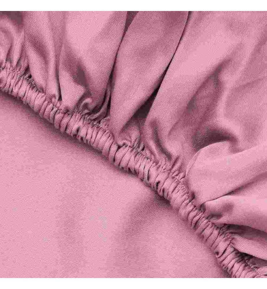 Ranforce Super-King-Spannbetttuch – Rosa