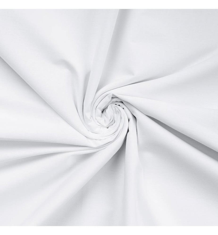 Ranforce-Spannbetttuch – Weiss